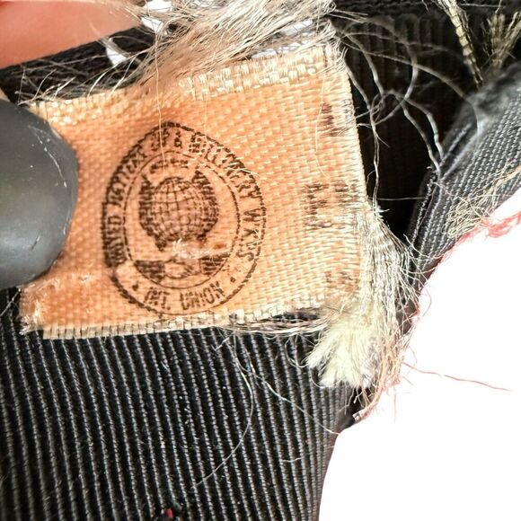 Vintage‎ Faux Fur Pillbox Hat Bow Union Made 1950's/60's Glam Aubrey Hepburn - Picture 6 of 8